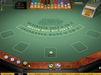 Vegas Single Deck Blackjack Gold
