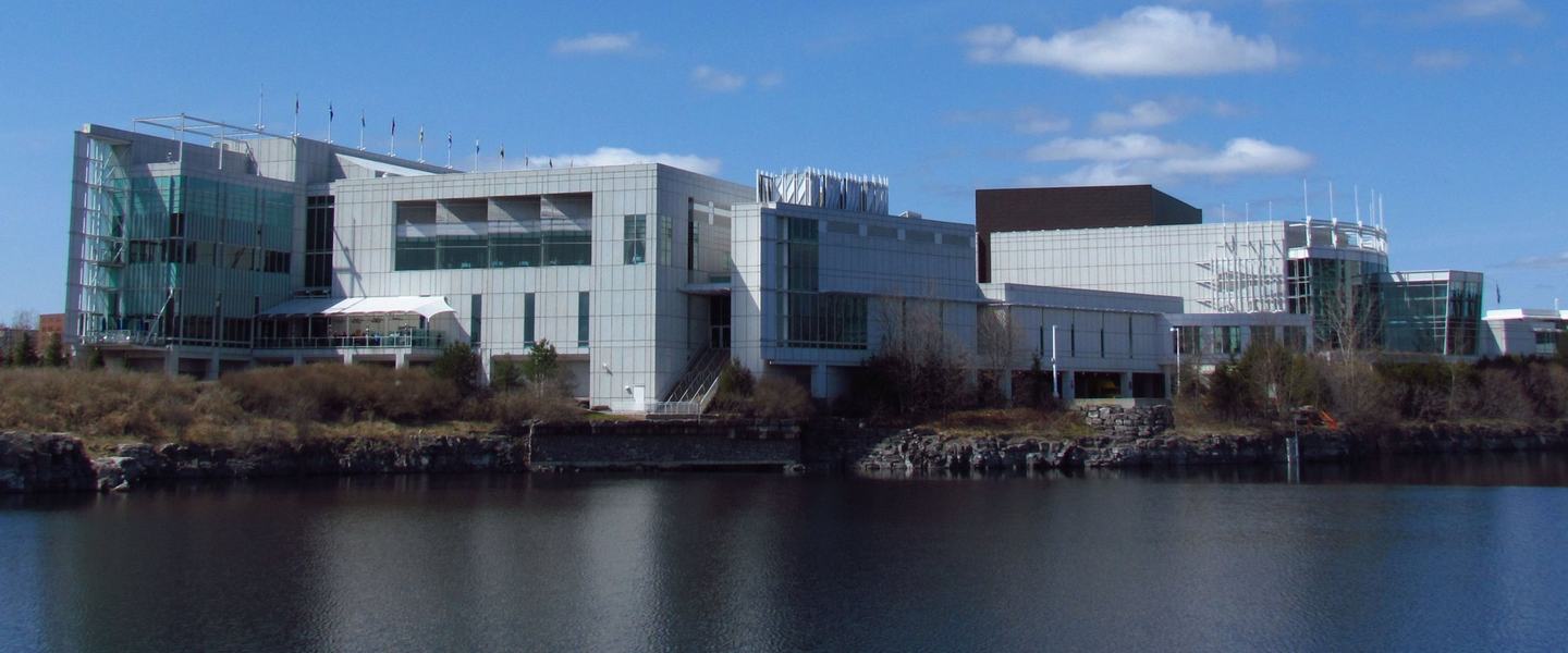 Casino du Lac-Leamy (Loto-Quebec) viewed across Lac de la Carriere