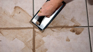 Grout for tiles